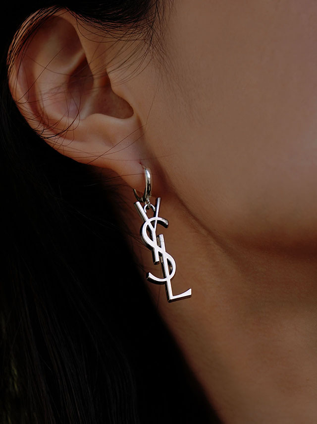 [YSL-01] Kate silver dangle earrings